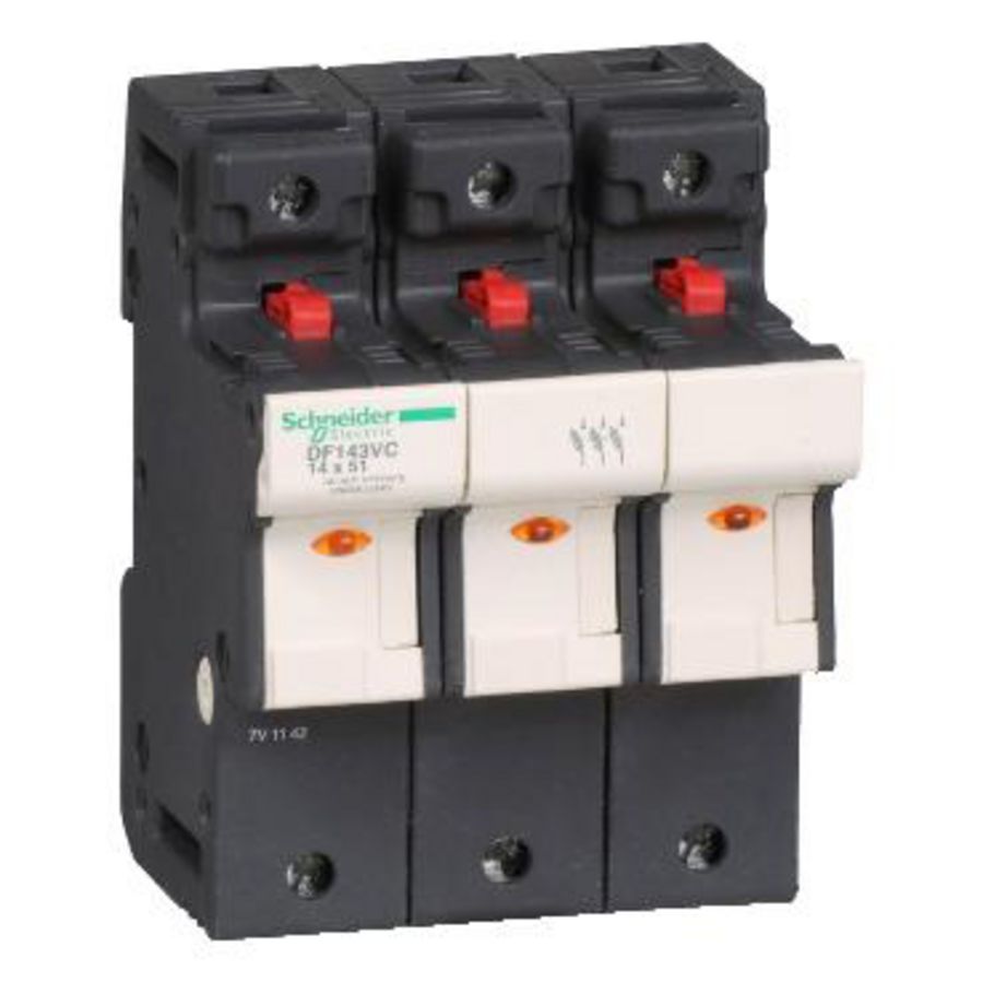 Zekeringhouder+Indicator 3M -50A Zekeringmaat 14x51mm VVE=2