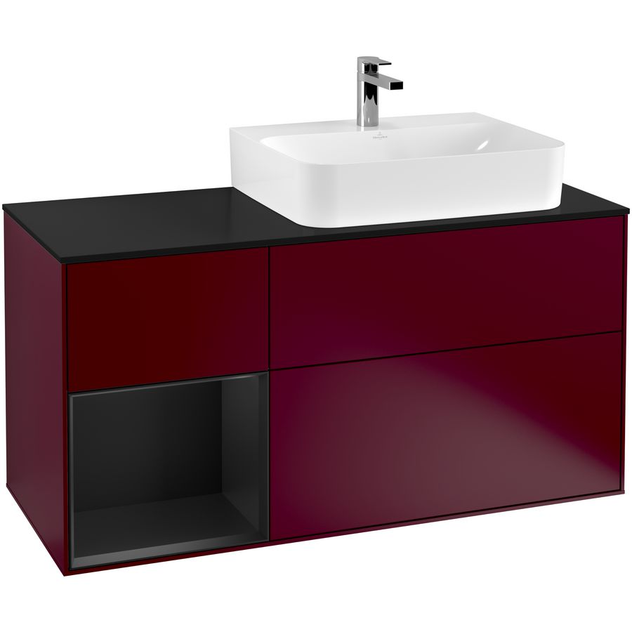Wastafelonderkast Finion 1200x603x501mm Peony Matt Lacquer F142PDHB