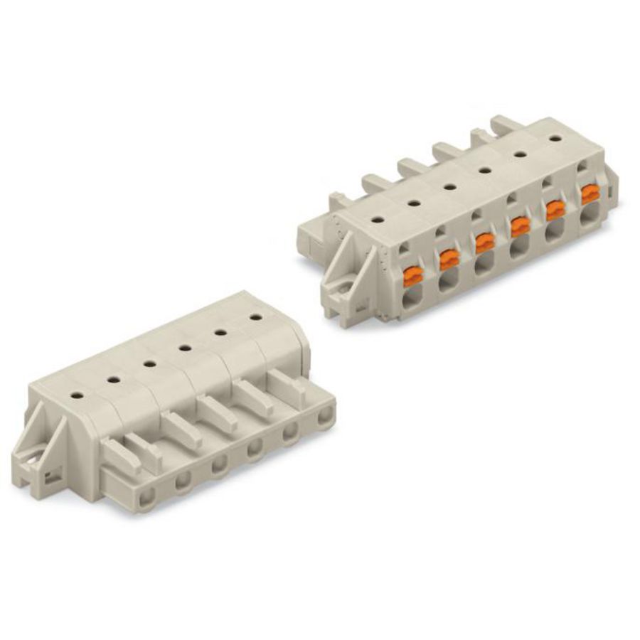 1-draads FE steker druk li.grijs 2721-202/031-000 VVE=50