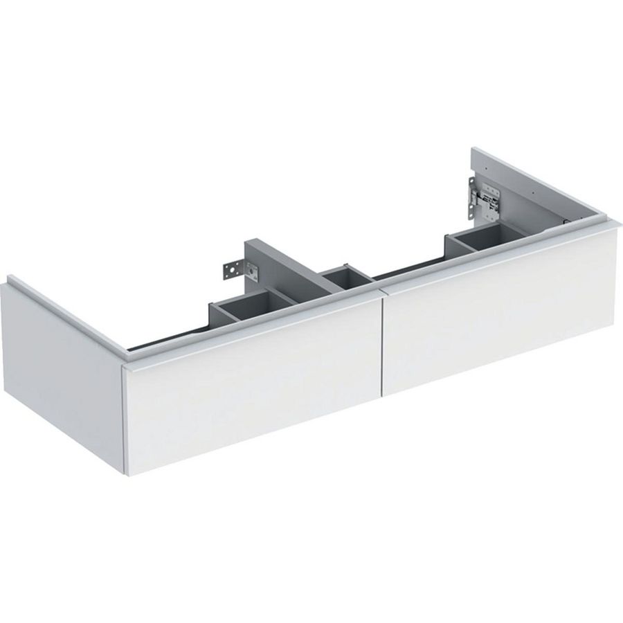 iCon onderkast tbv dubbelewastafel twee laden 120cm wit mat