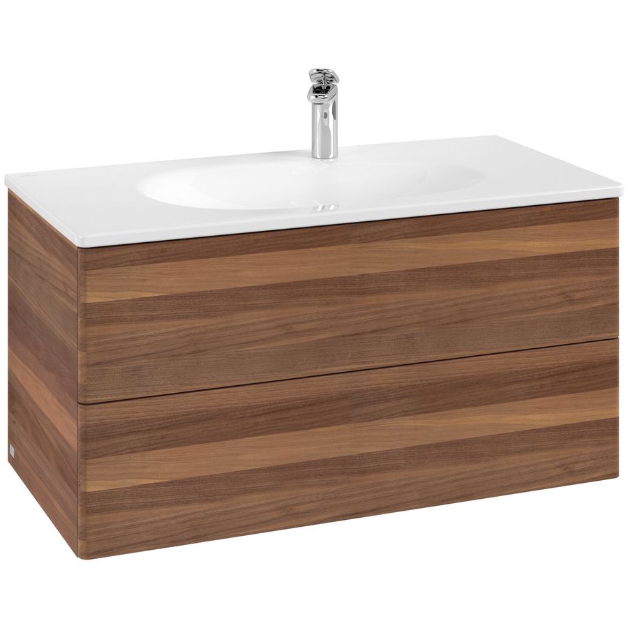 Wastafelonderkast Antao 988x504x496mm Warm Walnut L05000HM
