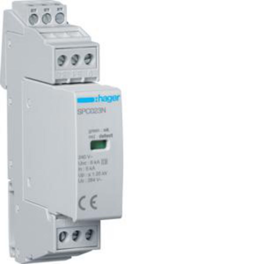 Overspanningsbeveiliging T3 1P+N Uc 264 V 5 kA Up 1,25 kV