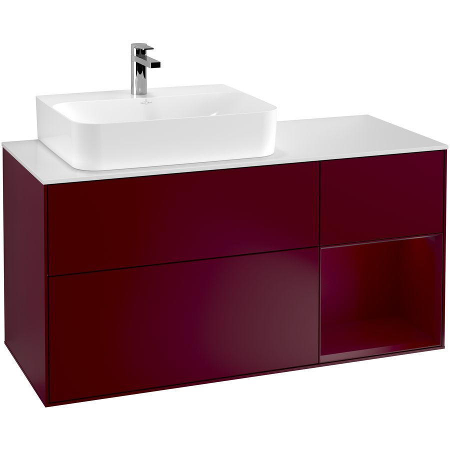 Wastafelonderkast Finion 1200x603x501mm Peony Matt Lacquer F151HBHB
