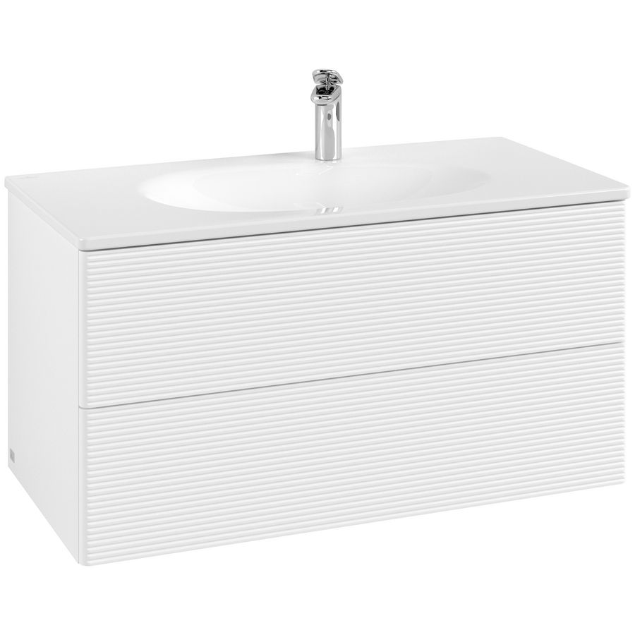 Wastafelonderkast Antao 988x504x496mm White Matt Lacquer K05100MT