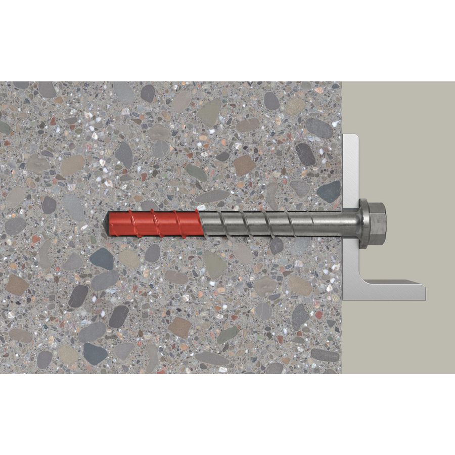 Betonschroef FBS II 10x160 105/95/75 zeskantkop RVS R VVE=50