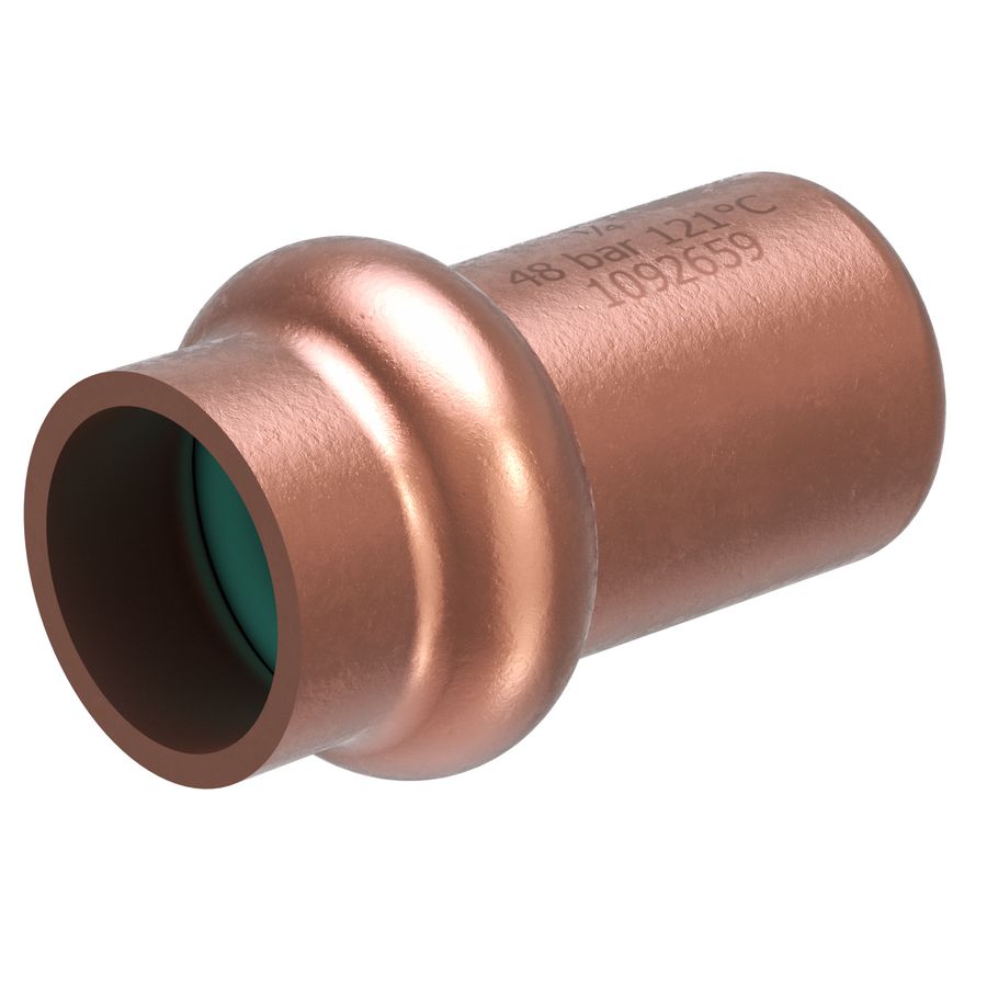 Eindkap / eindstuk 1" COOLPRESS 1x persaansluiting COP5301