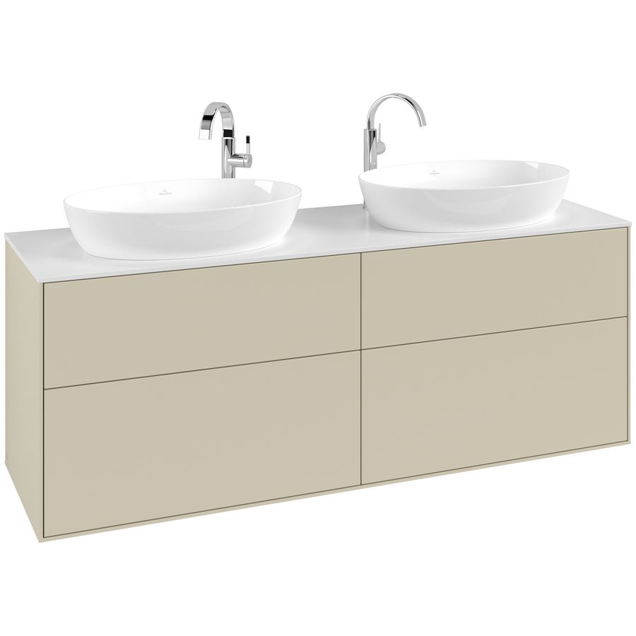 Wastafelonderkast Finion 1600x603x501mm S.Grey Matt Lacquer F96100HJ