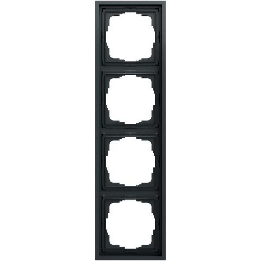 Afdekraam 4-v Gira F300 antracit(gel.)