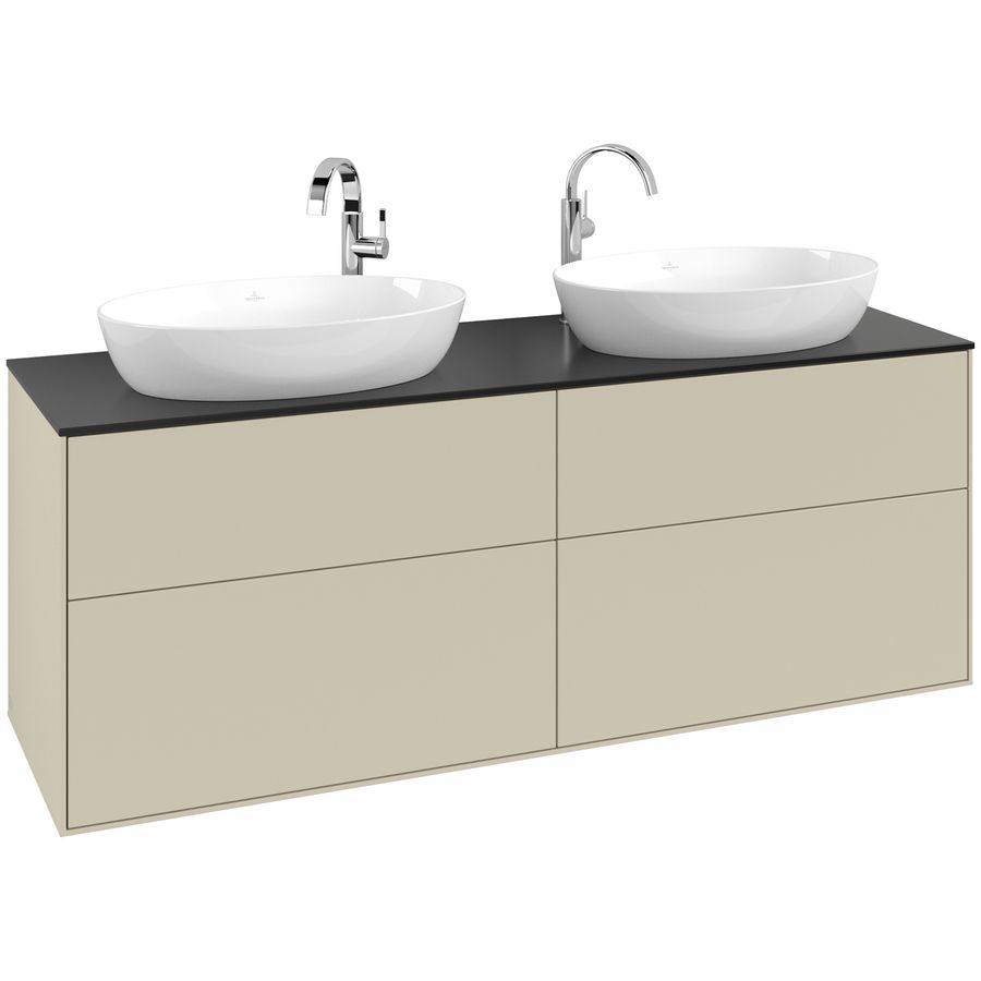 Wastafelonderkast Finion 1600x603x501mm S.Grey Matt Lacquer F96200HJ