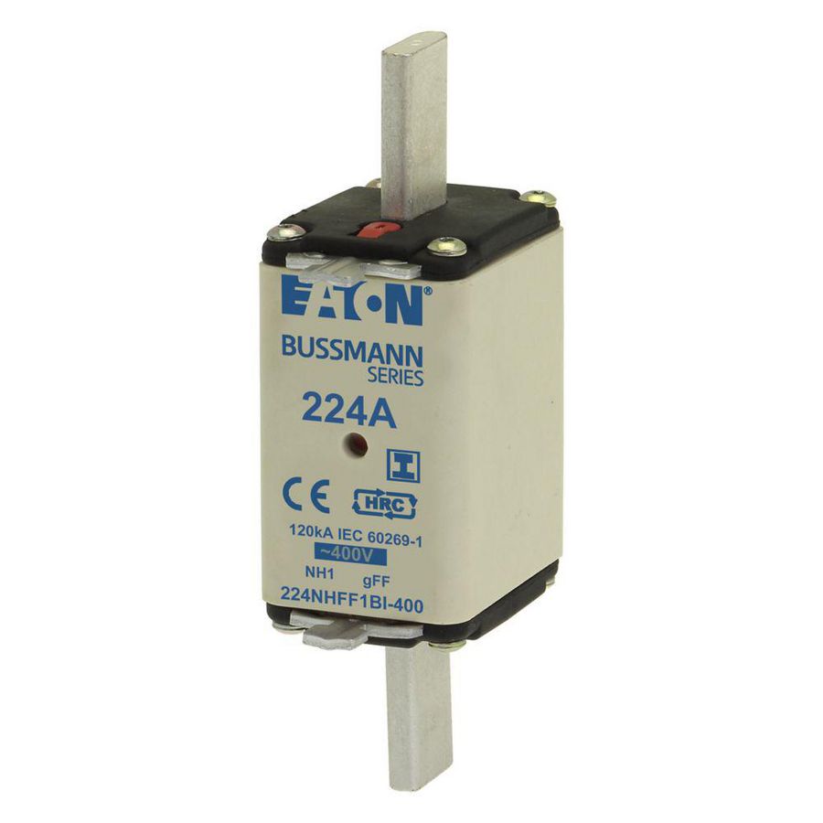 Zekering laagsp. 224A AC 400V NH1 gFF dubbele melder VVE=3