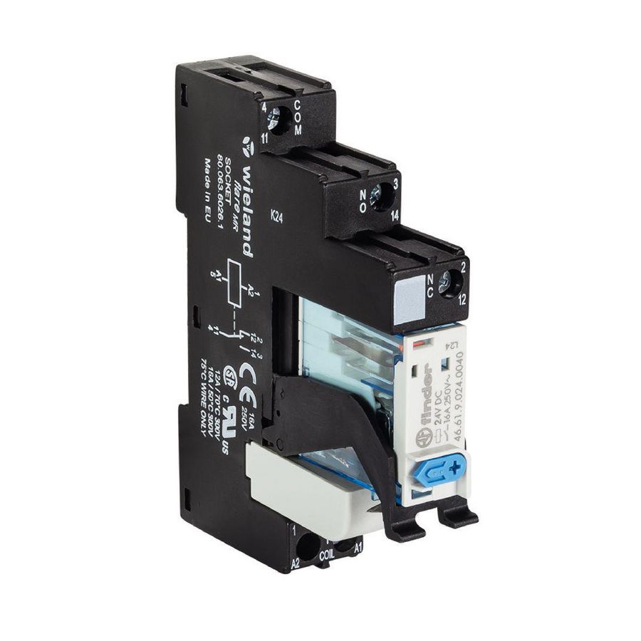 Schakelrelais bouwsteen flare mr 24VDC-1W-16a-s VVE=10