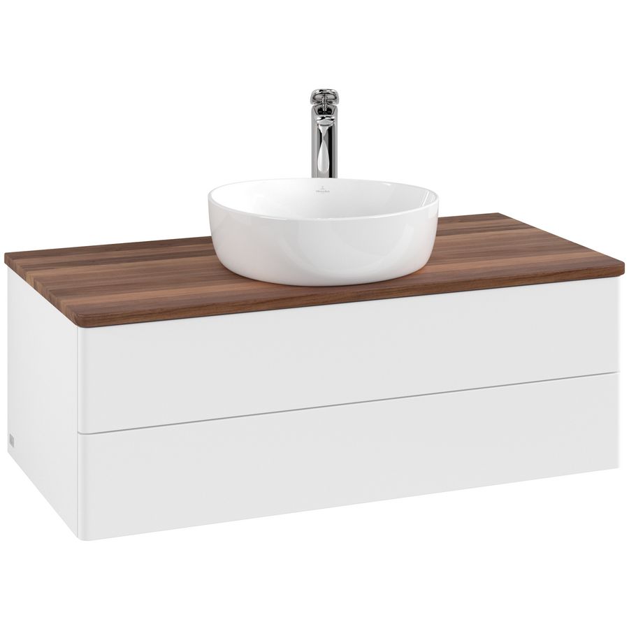 Wastafelonderkast Antao 1000x360x500mm White Matt Lacquer K20052MT