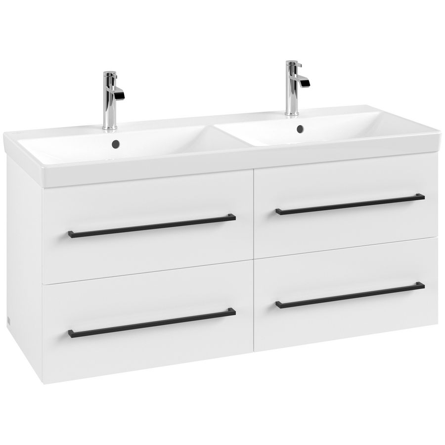 Wastafelonderkast Avento 1180x514x484mm Bril.White A89310VE