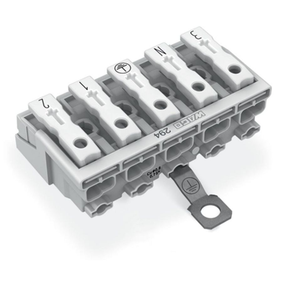 Kroonklem Drukknop extern PE-schroefcontact 294-5455 VVE=250
