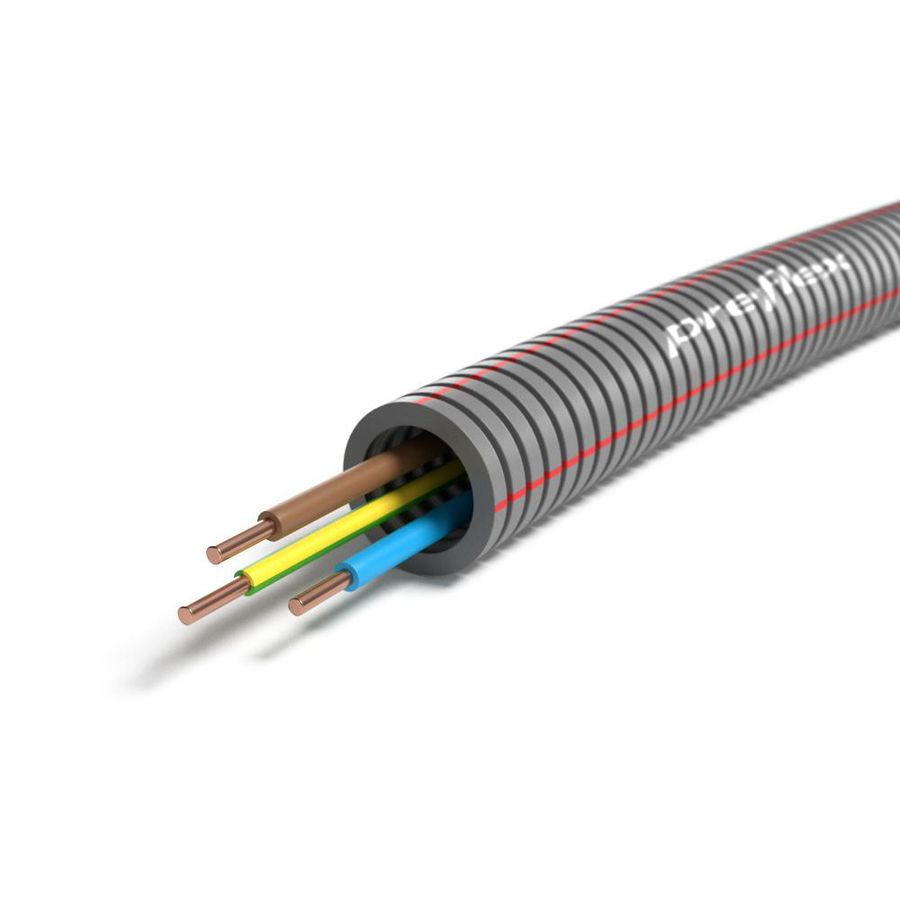 Rol a 100mtr. voorbedrade flexibele buis PREFLEX GY16 E VU 3G2,5 Std
