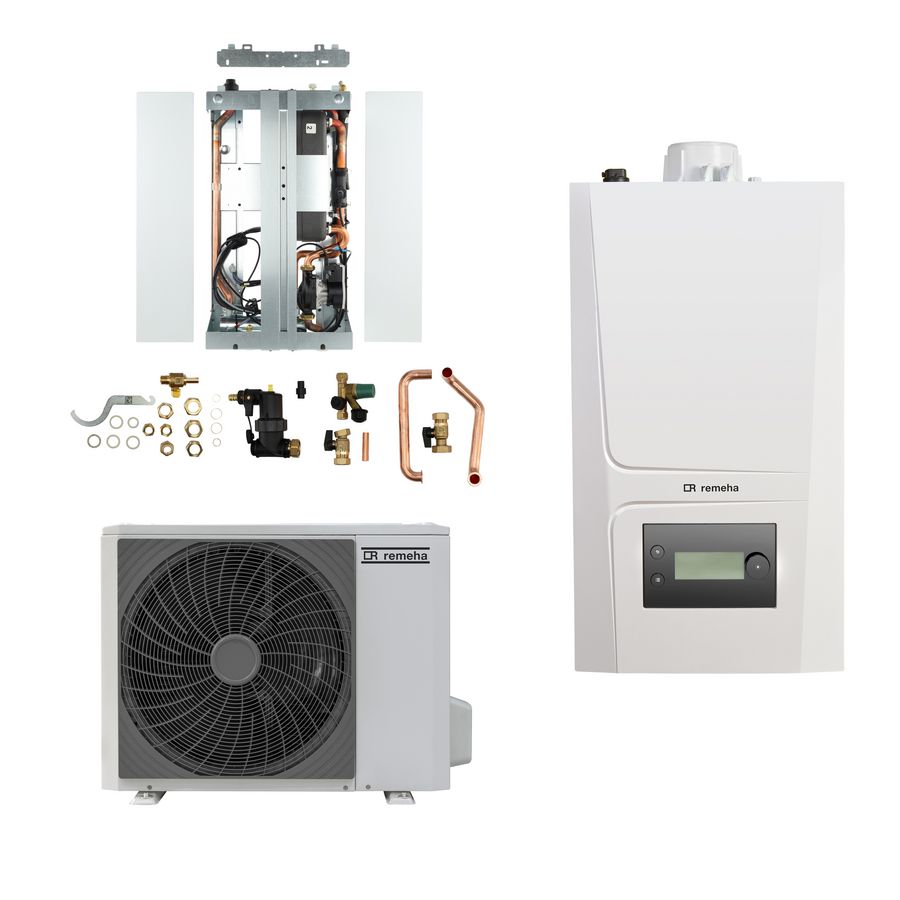 Hybride warmtepompset Elga Ace All-in-one 4/28C (keteldeel 28C CW4 / bi-deel / bu-deel 4kW)