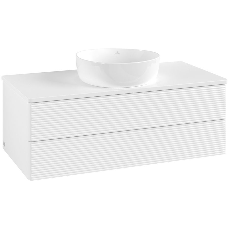 Wastafelonderkast Antao 1000x360x500mm White Matt Lacquer K20110MT