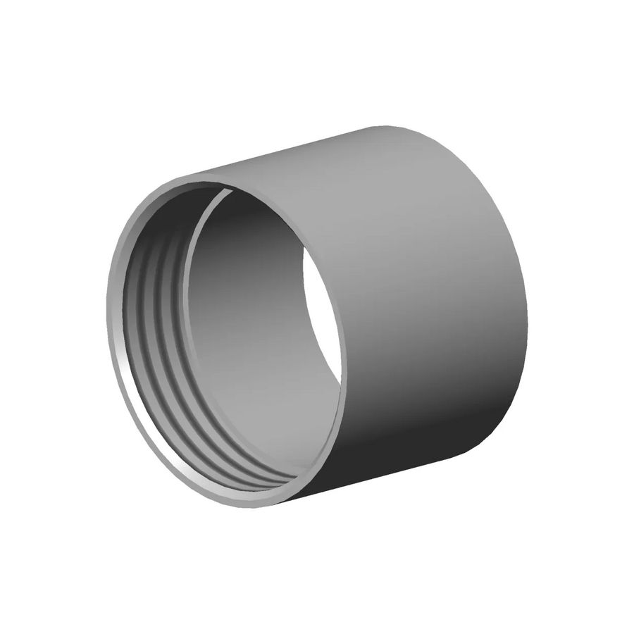 Beluchter mouw 23x17,3mm chr gebors.