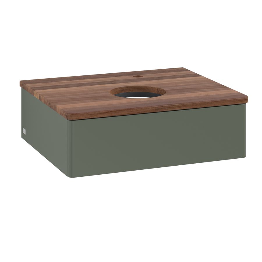 Wastafelonderkast Antao 600x190x500mm L.Green Matt Lacquer L07052HL