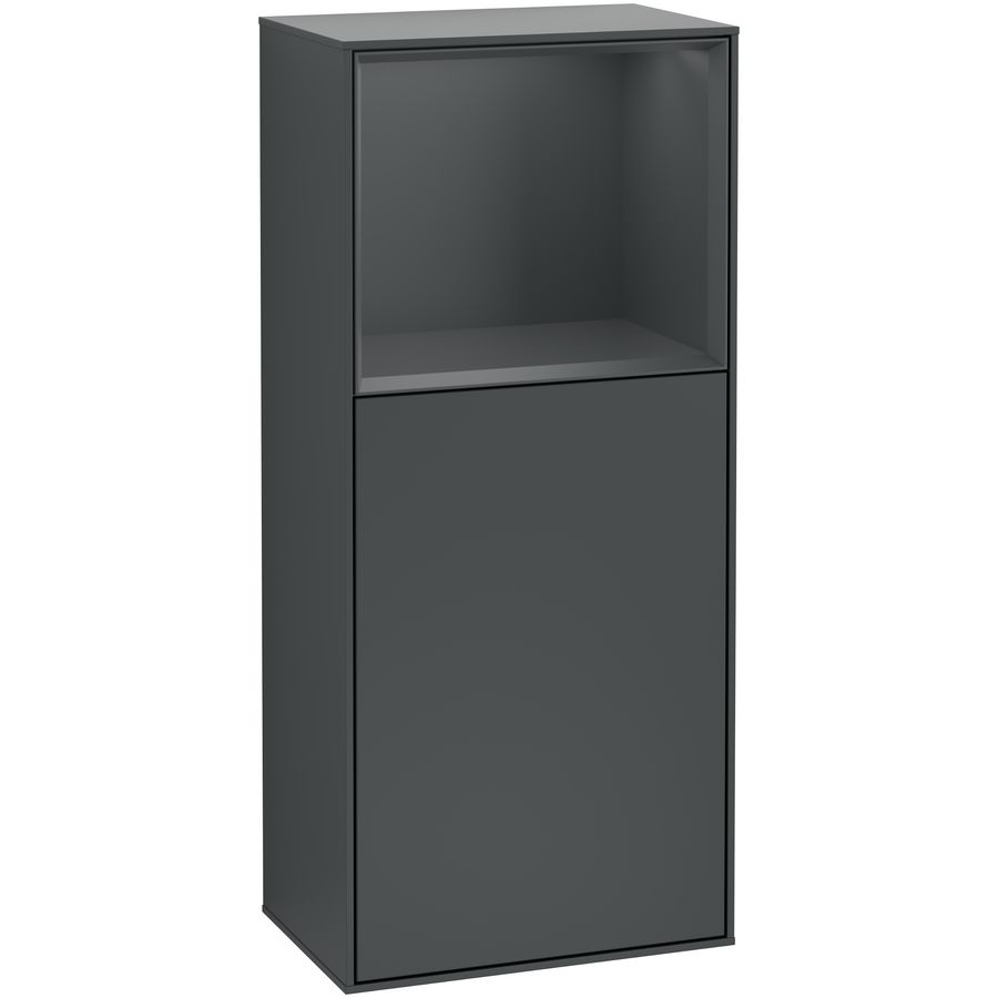 Zijkast Finion 418x936x270mm Mid.Blue Matt Lacquer F500HGHG