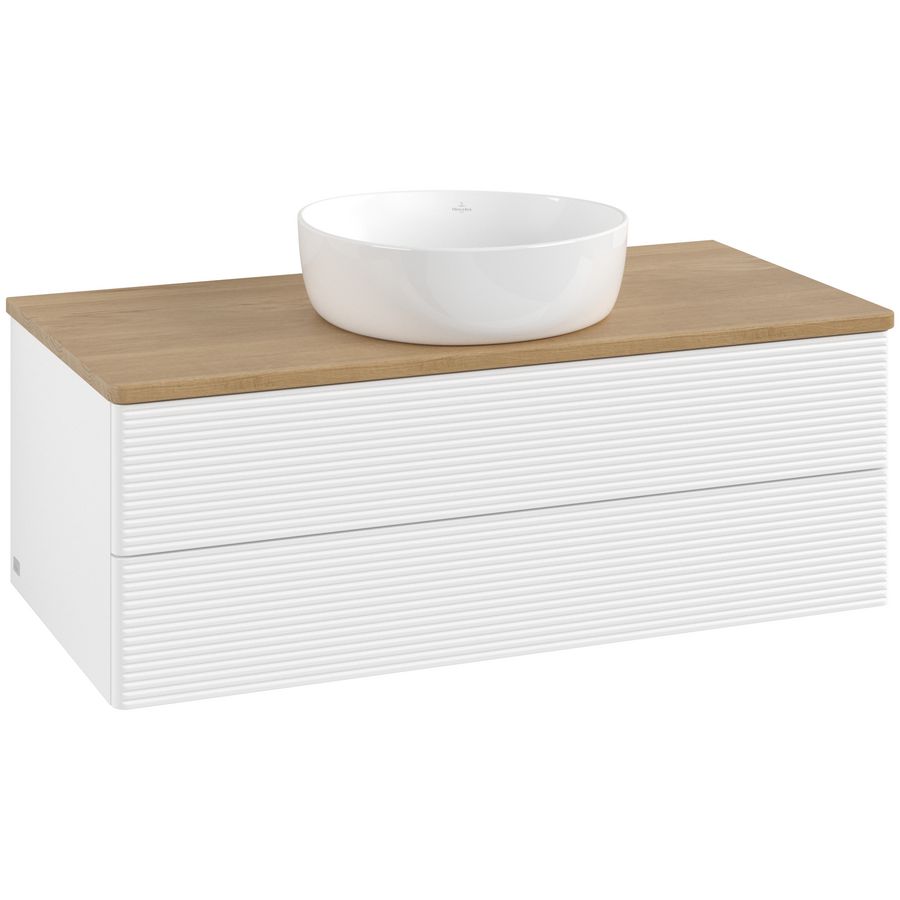 Wastafelonderkast Antao 1000x360x500mm White Matt Lacquer K20111MT