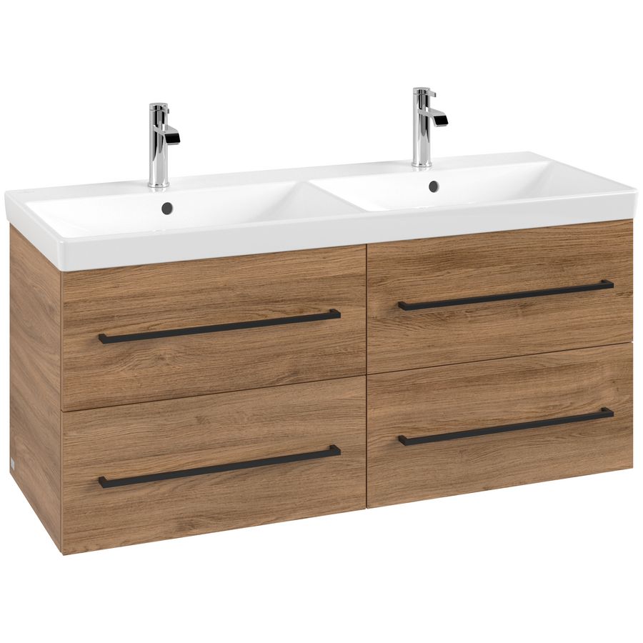 Wastafelonderkast Avento 1180x514x484mm Oak.Kans A89310RH
