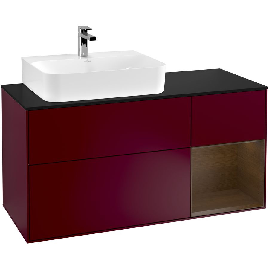 Wastafelonderkast Finion 1200x603x501mm Peony Matt Lacquer F152GNHB
