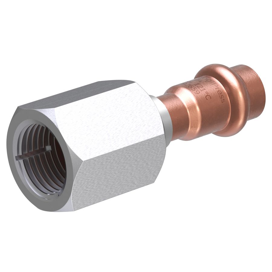 Zak a 2st. Flare koppeling RVS con. RVS moer 1/2" COOLPRESS COP5359SAI