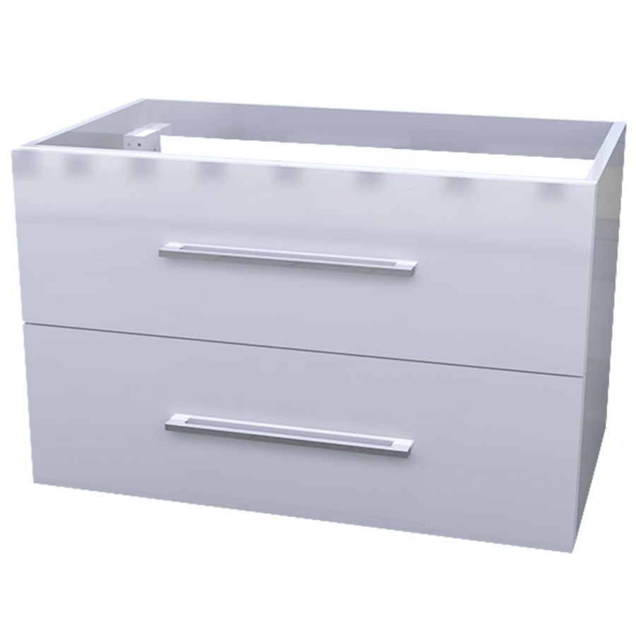 Wastafelonderkast SAN MARINO 80cm 2x la wit hoogglans