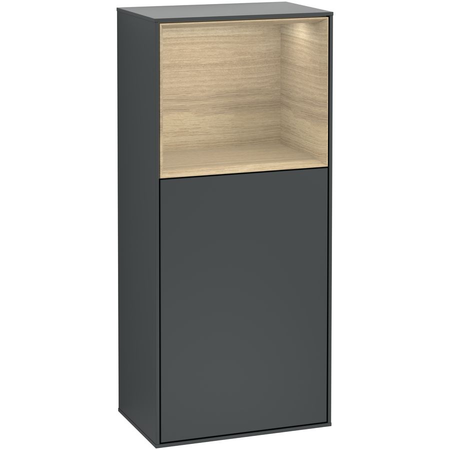 Zijkast Finion 418x936x270mm Mid.Blue Matt Lacquer F500PCHG