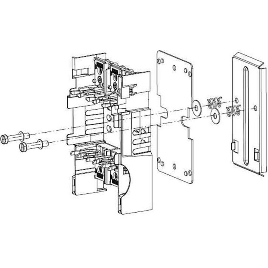 DIN rail montageset v XLP 00