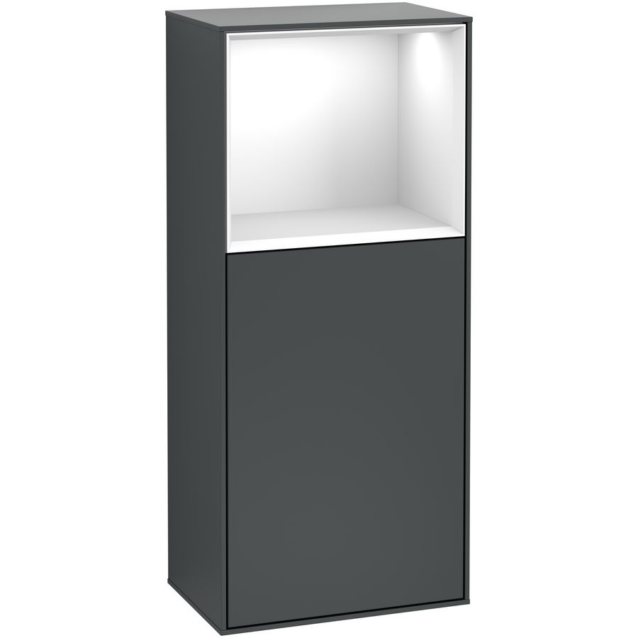 Zijkast Finion 418x936x270mm Mid.Blue Matt Lacquer F510GFHG