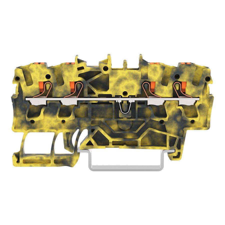 4-draads rijgklem Met drukknop 2,5mm² donkergrijs VVE=100