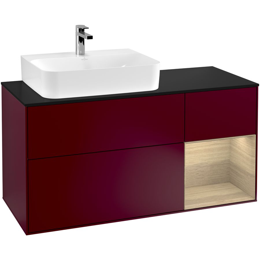 Wastafelonderkast Finion 1200x603x501mm Peony Matt Lacquer F152PCHB