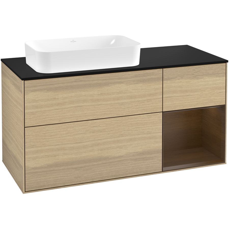 Wastafelonderkast Finion 1200x603x501mm Oak Veneer G282GNPC