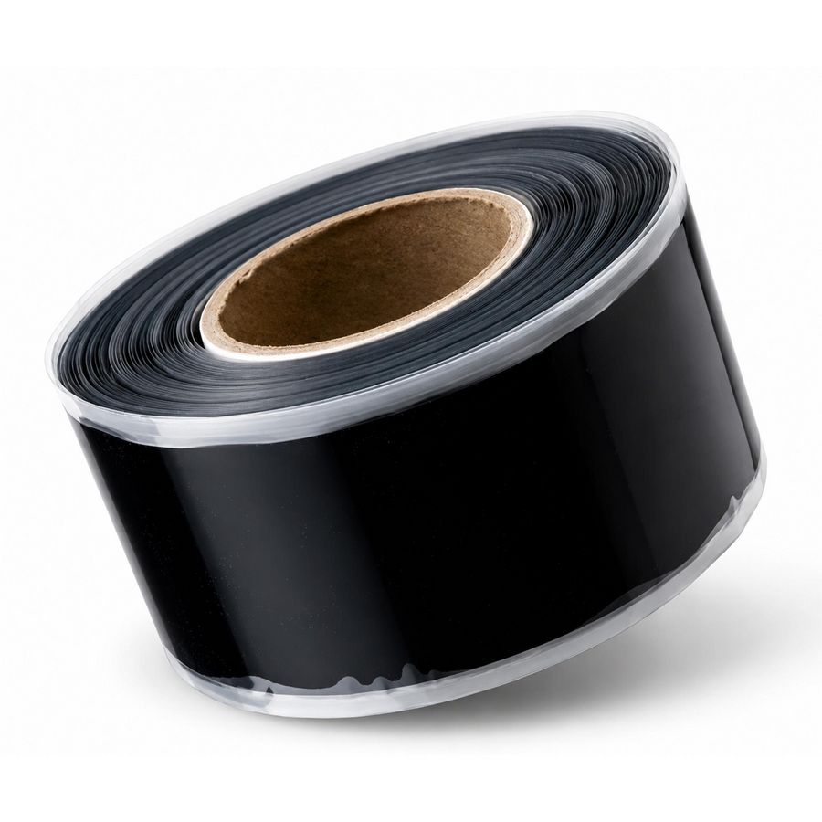 Rol a 3mtr. Stretch & Fix tape zwart 25mm