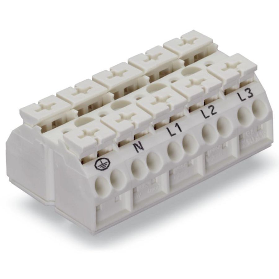 4-draads apparaataansluitklem PE-N-L1-L2-L3 862-9625 VVE=200