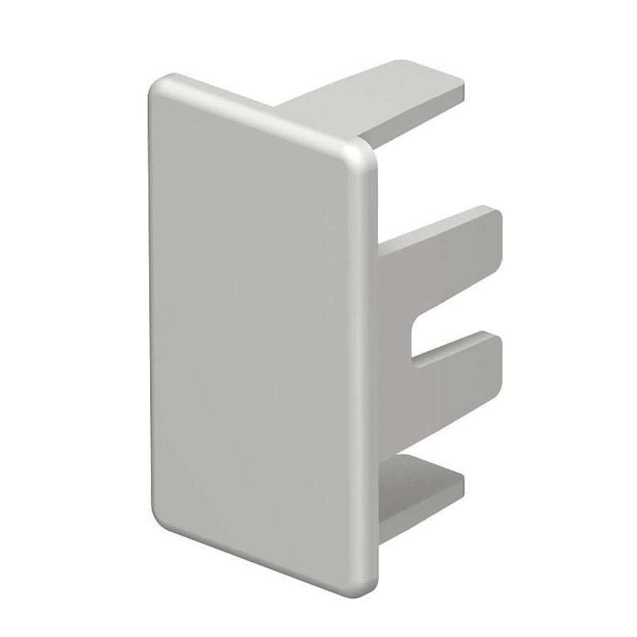 Eindstuk 20x35mm polyvinylchlorid puur wit VVE=10