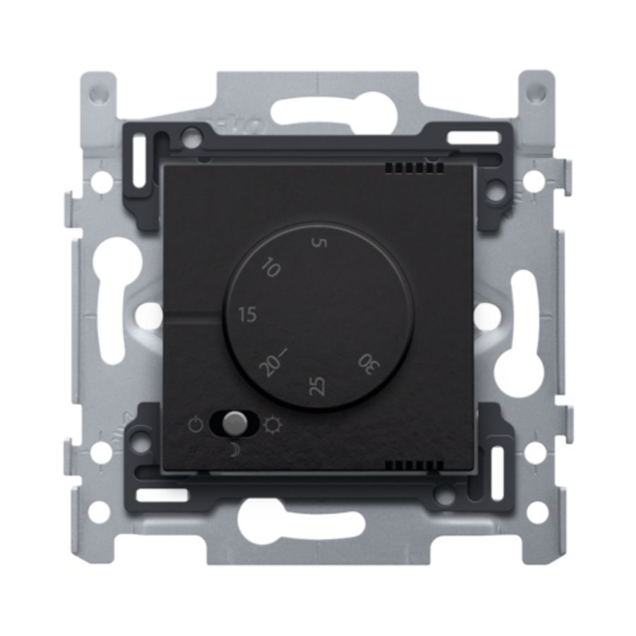 Elektronische thermostaat piano black coated