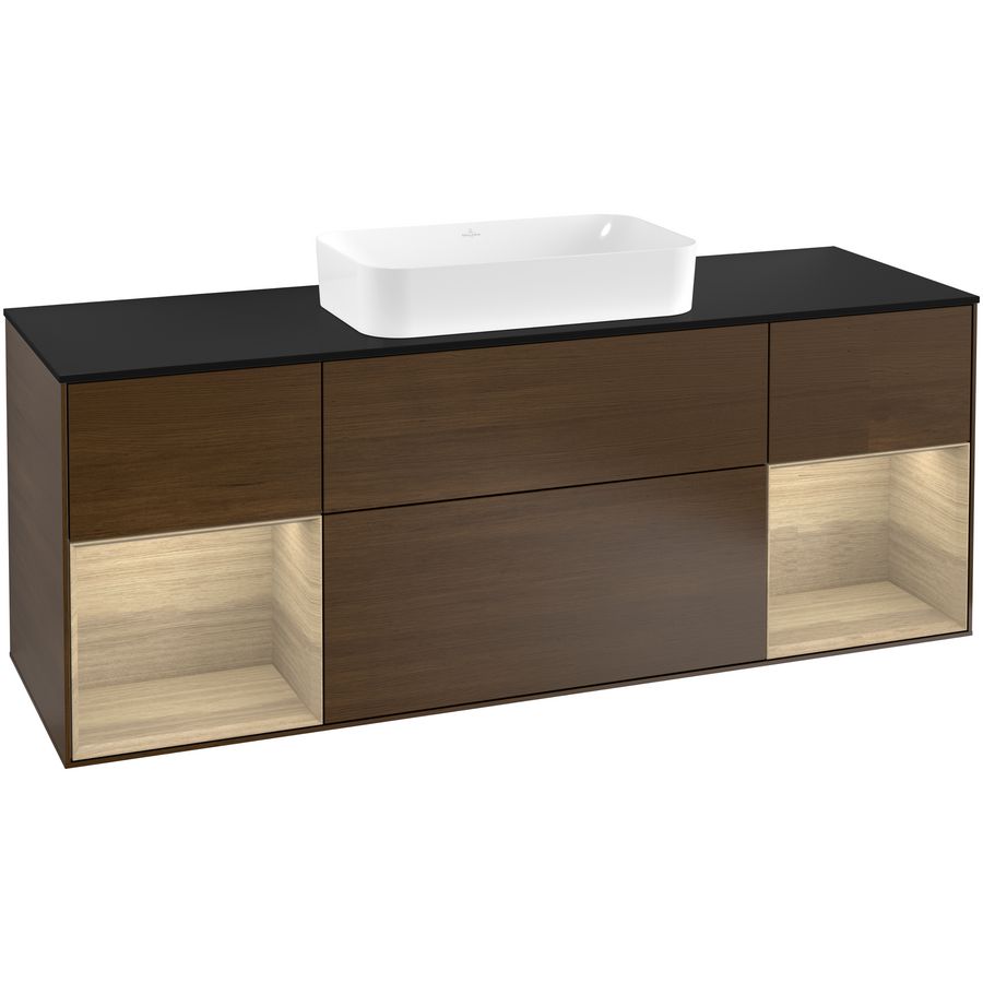 Wastafelonderkast Finion 1600x603x501mm W.Veneer G332PCGN