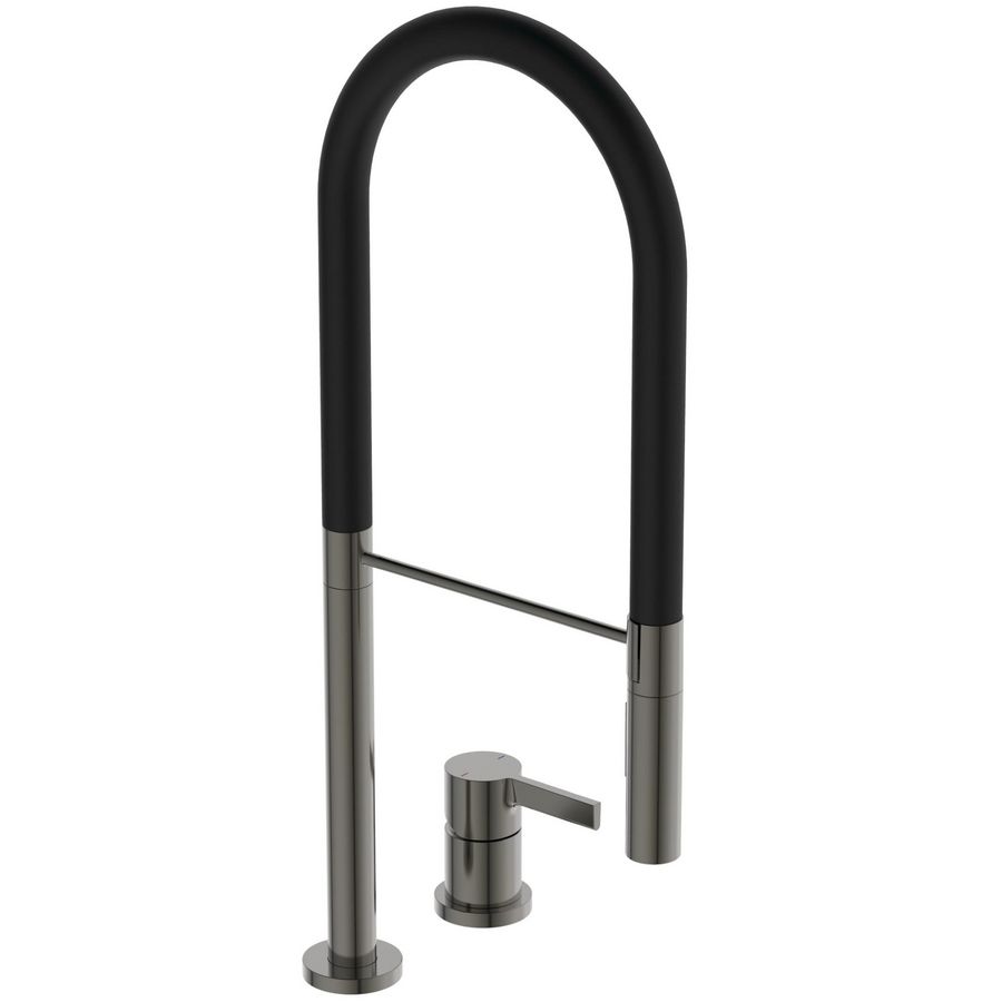 Keukenmengkraan pro 2-gats magnetic grey Gusto