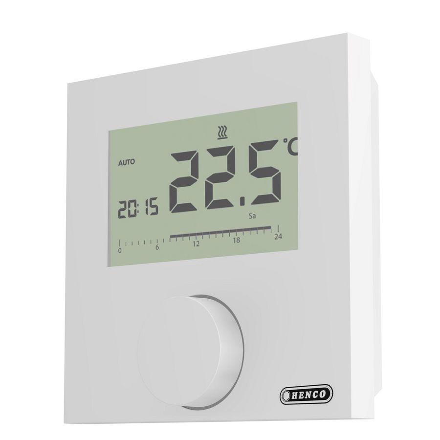 Thermostaat digitaal verwarmen/koelen bedraad 230V