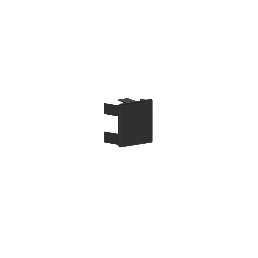 GGK LFG Eindstuk 40x40 zwartRAL9005 VVE=2