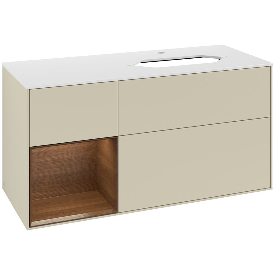 Wastafelonderkast Finion 1200x603x501mm S.Grey Matt Lacquer G271GNHJ