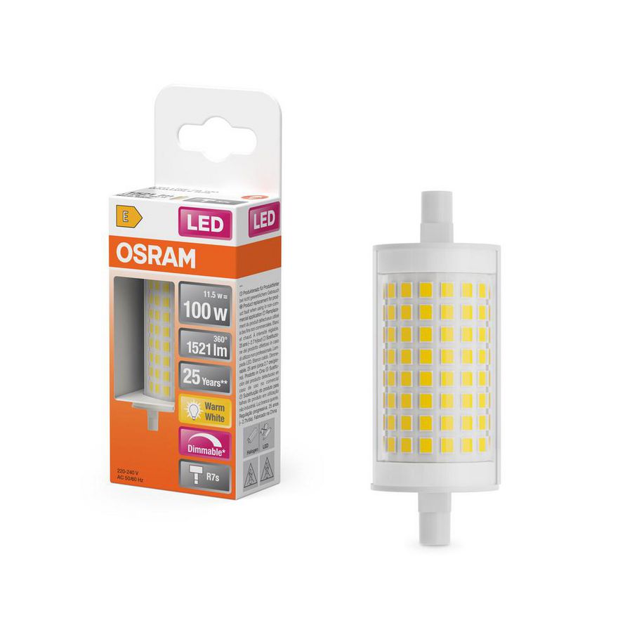 LED LINE DIM R7s 78mm 11.5W (100W) 1521lm 827