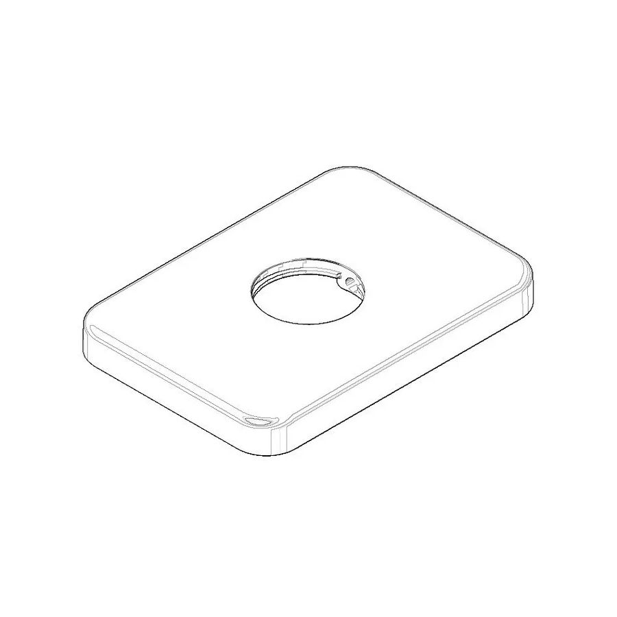 Rozet 78x55x8,5mm chr 092771004-00