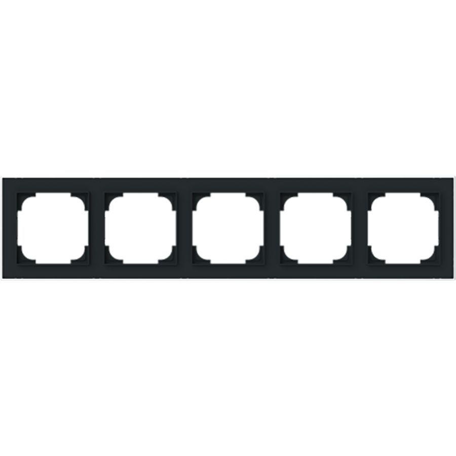 afdekraam 5v art-matzwart/chroom (1725-456M)