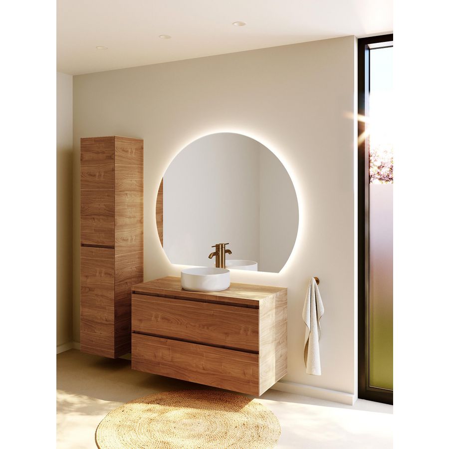 Counter Top+BC SPR-UP_40 100 +bowl Caramel Oak