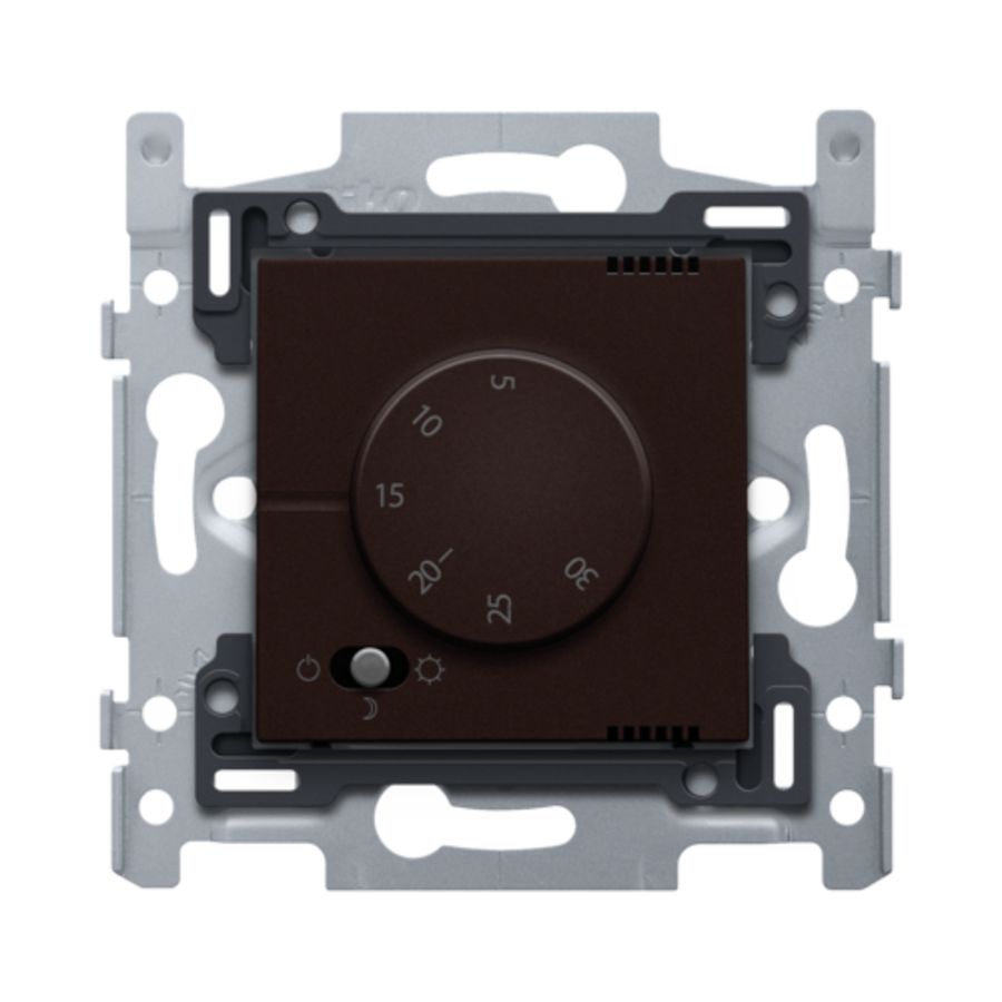 Elektronische thermostaat dark brown
