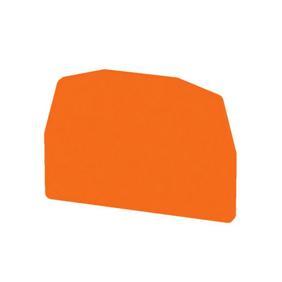 Afsluit- eindplaat oranje h:35mm b:1.5mm V-0, VVE=50